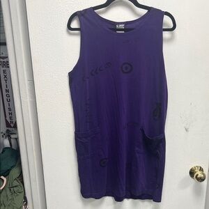 Purple Sleeveless Dress fish artistic